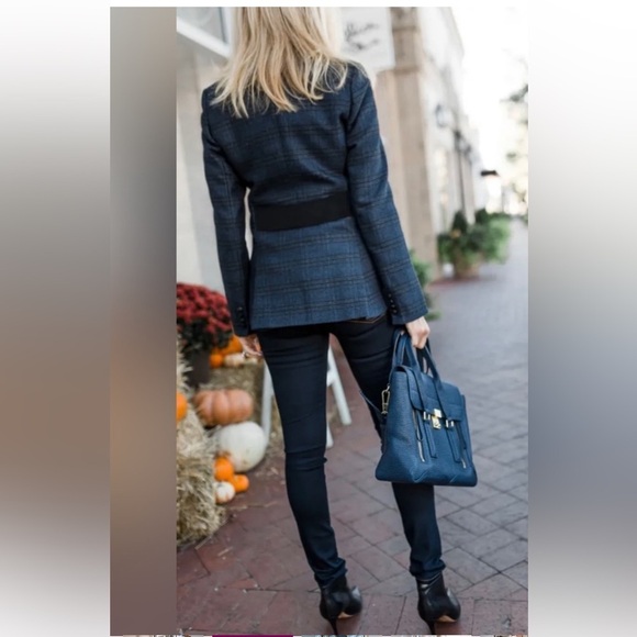 Veronica Beard Gia Peak Lapel Blazer tweed wool size 8 - Picture 3 of 10